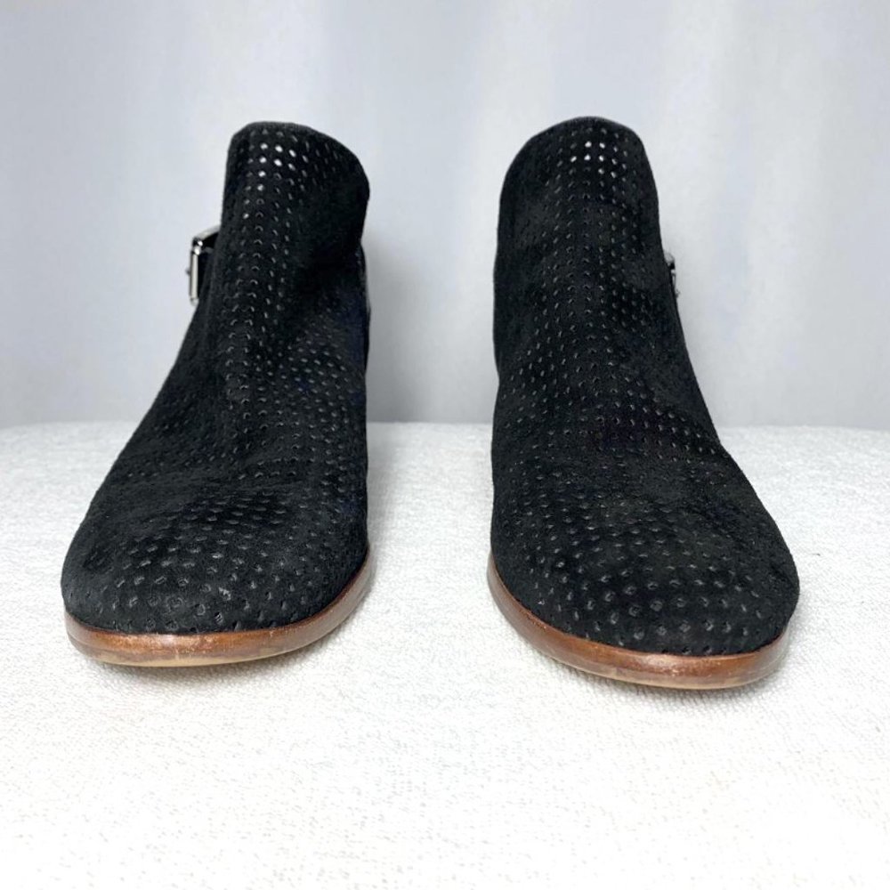 SAM EDELMAN Paula perforated suede booties - Picture 4 of 6